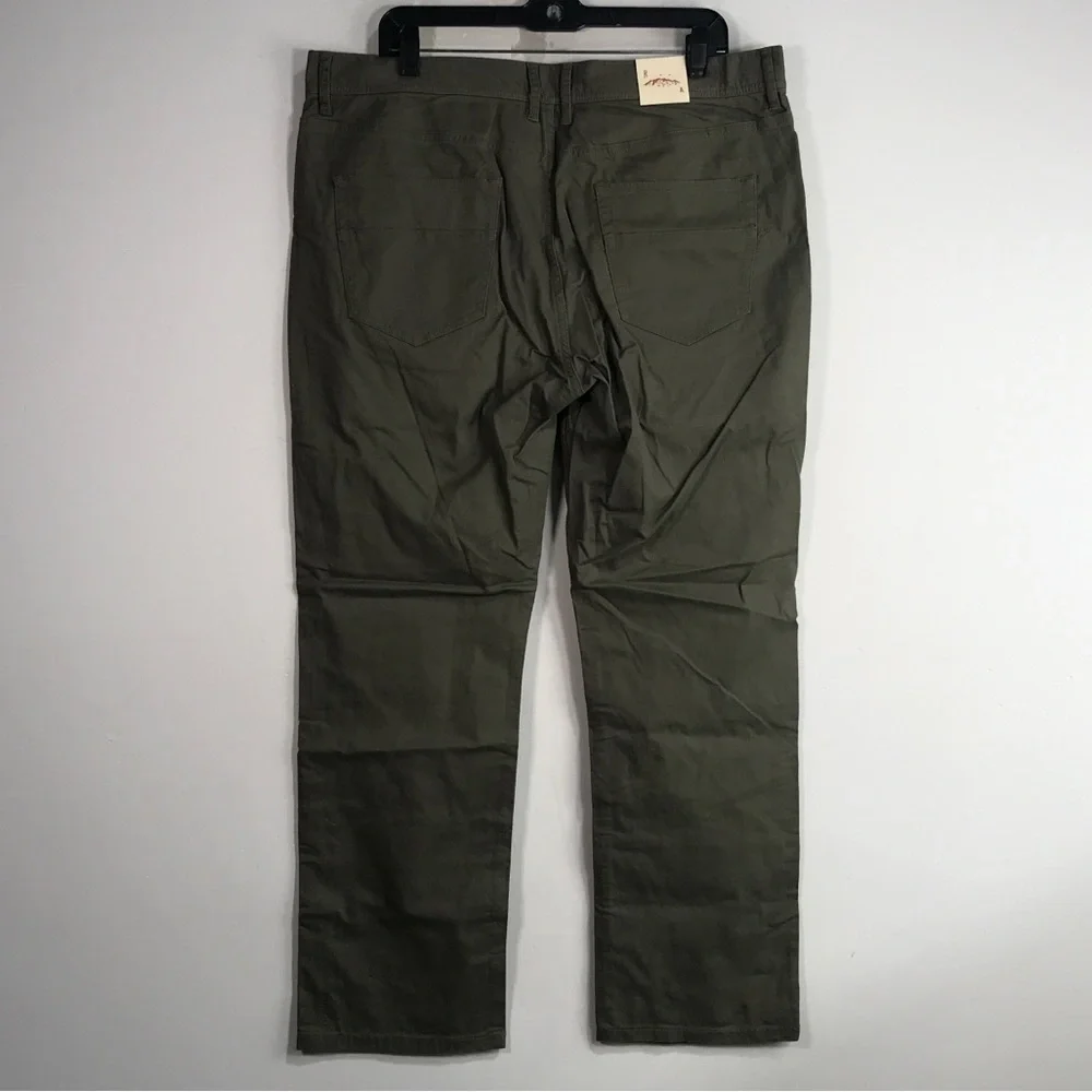 Red Ale by Alesbury Straight Fit Pant, Size 36 x 30 - Green Men's - Picture 2 of 9
